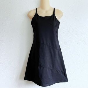 Zelle Black Athleisure Sporty Tank Dress SMALL Hidden Shorts Skort
